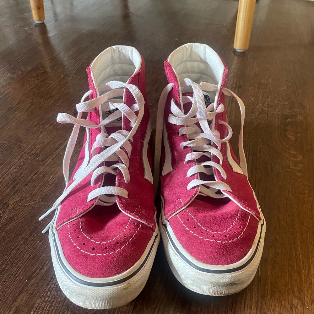 Pink Hi-top Vans